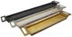 A & B Home Danny 3-Piece Black/Gold/Silver Slim Tray Set-0