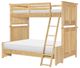 Legacy Classic Today's Traditions Natural Hickory Twin/Full Bunk Bed-0