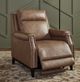 Liberty Furniture Rawling York Sand Leather Manual Pushback Recliner-2