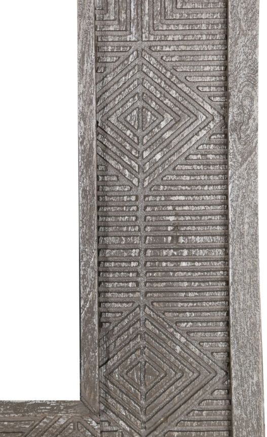 Parker House® Crossings Serengeti Sandblasted Fossil Grey Wall Mirror-3