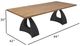 Nest Home Collections Orion Rectangular Light Natural Dining Table with Black Base-3