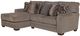 Jackson Furniture Kingston 2-Piece Pewter Left Arm Facing Sectional and Chaise-0