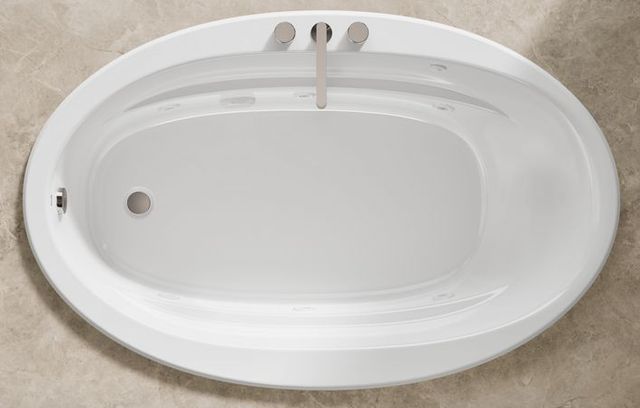 KOHLER® Sunward® White 66" x 42" Drop-In Whirlpool-2