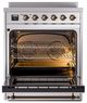 Ilve® Nostalgie II Series 30" Stainless Steel Pro Style Induction Range-2