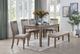 Homelegance® Armhurst Wire Brush Brown Dining Table-1