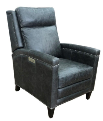 Hi-Rock Home Abbey Edgemoor All Leather Power Recliner