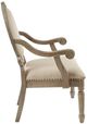 Olliix by Madison Park Beige Brentwood Exposed Wood Arm Chair-2