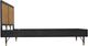 Armen Living Saratoga Black/Brown King Platform Simple Bed -4