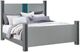 Global Furniture USA Logan 4-Piece Silver King Panel Bedroom Set-1