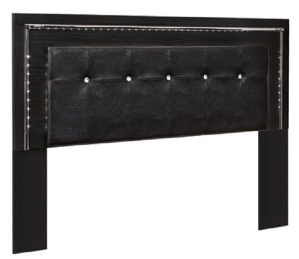 Signature Design by Ashley® Kaydell 2-Piece Black King/California King Upholstered Panel Headboard Set-2