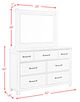 Elements International Scott 4-Piece Walnut Queen Platform Bedroom Set-2