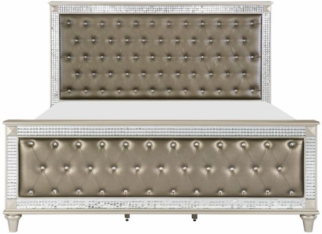 Mazin Furniture Juliette Champagne King Panel Bed-1