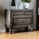 Furniture of America® Daphne Gray Nightstand-1