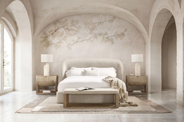 Bernhardt Loggia White King Panel Bed-1