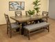 International Furniture Direct Loft Brown/Gray Dining Bench-1
