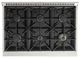 Kucht Professional KDF Series 36" Stainless Steel Pro Style Dual Fuel Range with White Door and Gold Handle-1