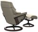 Stressless® by Ekornes® Customizable Reno Small Manual Recliner and Ottoman with Signature Base-2