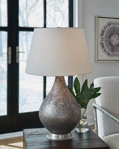 Signature Design by Ashley® Bluacy Antique Gray Table Lamp-3