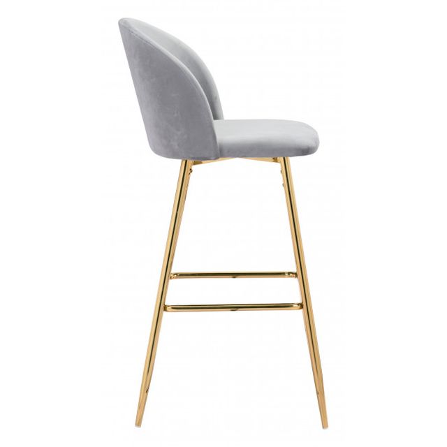 Zuo® Modern Desi Gray Bar Chair-1