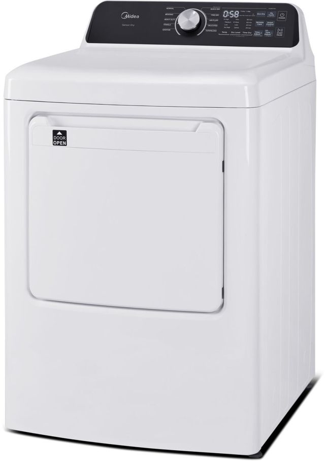 Midea® 7.0 Cu. Ft. White Front Load Electric Dryer-2