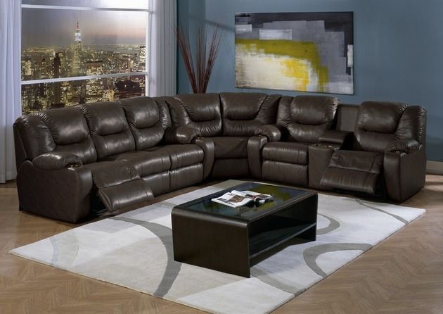 Palliser® Furniture Dugan 3-Piece Brown Sectional-1
