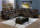 Palliser® Furniture Dugan 3-Piece Brown Sectional-1