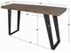 Uttermost® Freddy Weathered Oak Console Table with Aged Black Base-2