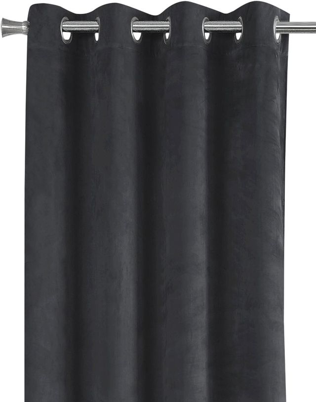 Monarch Specialties Inc. 2-Piece Grey 52" x 84" Room Darkening Curtain Panel Set-3