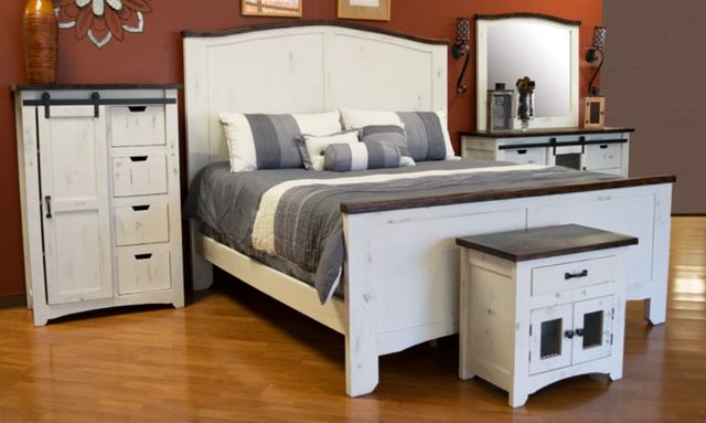 American Wholesale Furniture Mesh Nero White/Rodeo Chest-1
