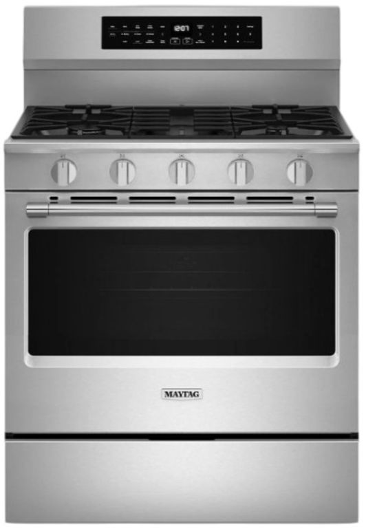 Maytag® 30" Fingerprint Resistant Stainless Steel Freestanding Gas Range-0