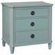 Bassett® Furniture Trafford Lagoon 3-Drawer Nightstand-0