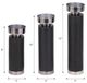 Sagebrook Home Elliot 3-Piece Black Candle Holder Set-2