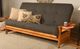 Kodiak Furniture Phoenix Linen Charcoal/Butternut Queen Futon with Mattress-1