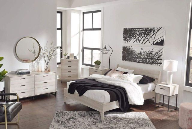 Signature Design by Ashley® Socalle 2-Piece Natural Full Platform Bed Set-3