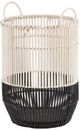 A & B Home 2-Piece Black/White Baskets-1