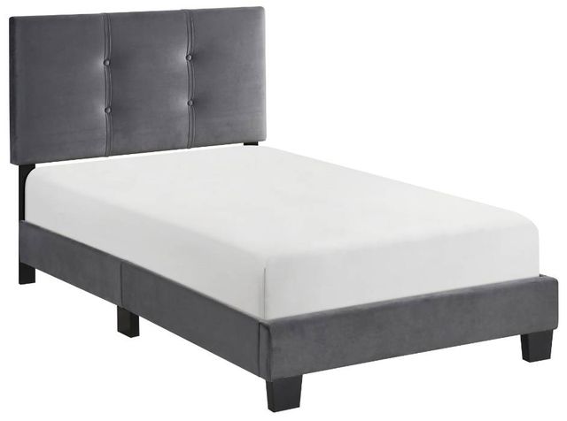 Homelegance® Newberry Dark Gray Twin Platform Bed-0