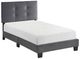 Homelegance® Newberry Dark Gray Twin Platform Bed-0