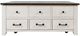 Jofran Inc. Madison County Harris Barnwood Lift Lid Cocktail Table with Vintage White Base-2