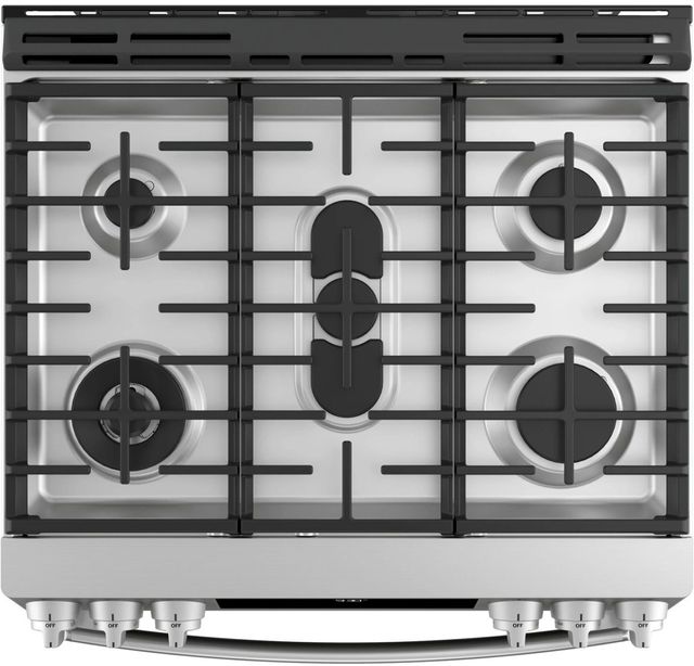 GE Profile™ 30" Fingerprint Resistant Stainless Steel Slide In Gas Range-6