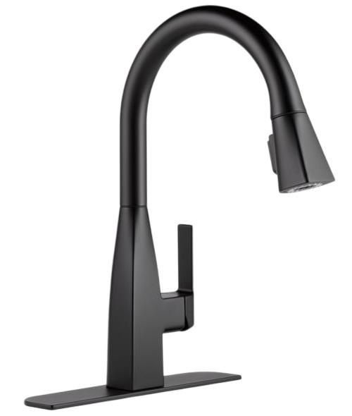 Peerless Xander® Matte Black Single Handle Pull-Down Kitchen Faucet-2