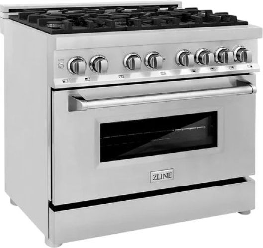 ZLINE Legacy 36" Stainless Steel Pro Style Dual Fuel Range-2