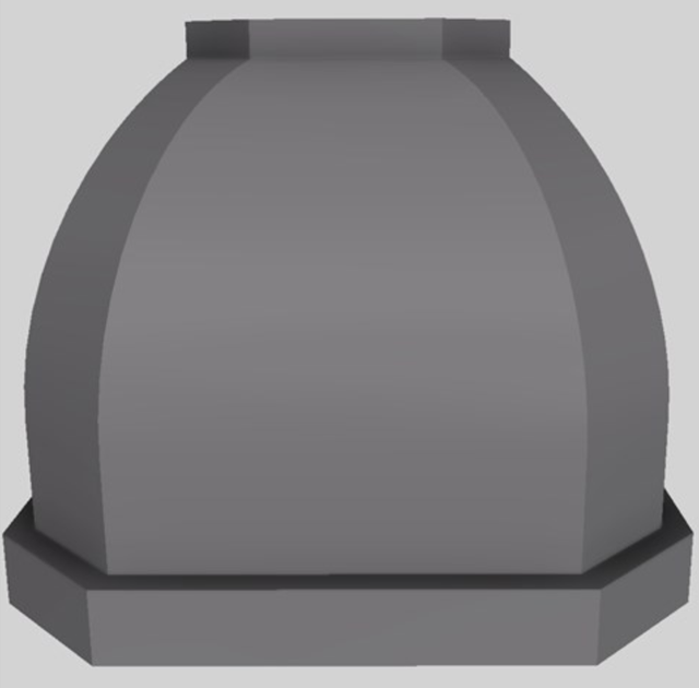 Vent-A-Hood® Designer Series 36" Gunsmoke Wall Mounted Range Hood-0
