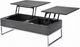ACME Furniture Iban Gray Oak Coffee Table with Chrome Base-4