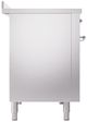 Ilve® Nostalgie II Series 48" Stainless Steel Pro Style Induction Range with Chrome Trim-2