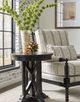 Kincaid Furniture Mill House Anvil Black 22" James Round End Table-1