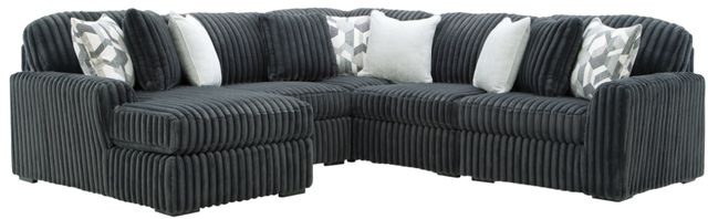 Signature Design by Ashley® Midnight-Madness 5-Piece Gunmetal Left-Arm Facing Sectional and Chaise-0