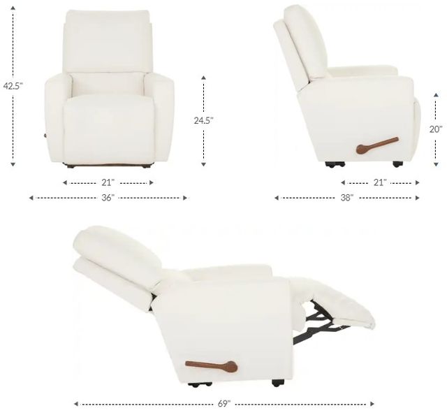 La-Z-Boy® Cassian Suede Manual Wall Recliner-2