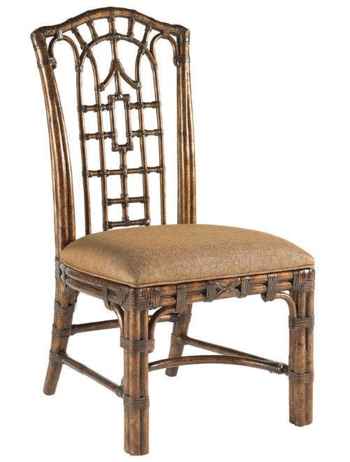 Tommy Bahama® Furniture Royal Kahala Pacific Rim Golden Tortoise Shell Side Chair