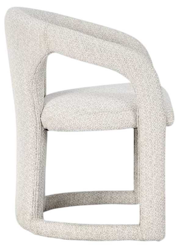 Classic Home Archie Birch Cream Dining Arm Chair-3