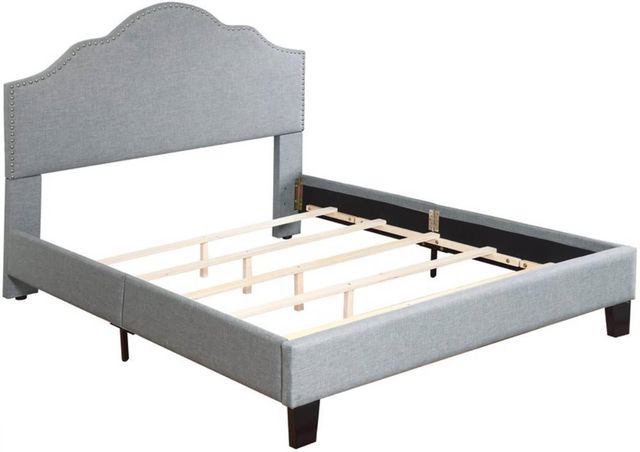 Emerald Home Madison Light Gray Queen Upholstered Panel Bed-3